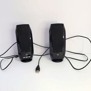 Logitech Glossy Black USB Speakers